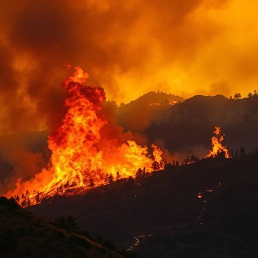 Incendio forestal en California
