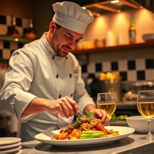 Preparando un plato delicioso